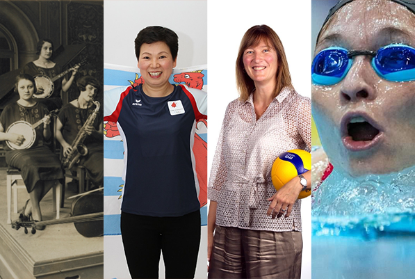 Sport féminin luxembourgeois: Lory Koster, Ni Xia Lian, Norma  Zambon, Sandra Schwinninger