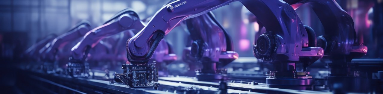 Industrielle Produktion: Roboterarme
