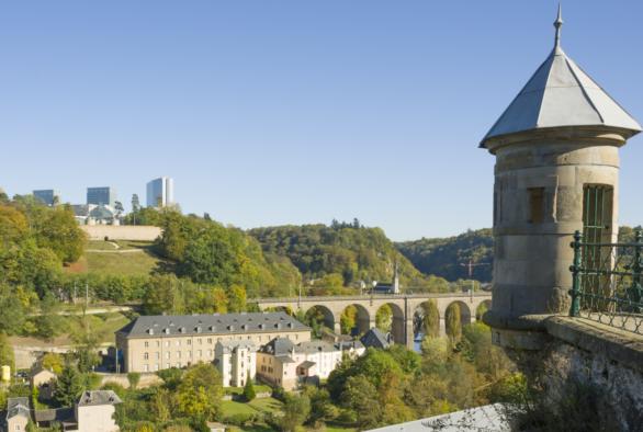 Vue des fortifications de la Ville de Luxembourg