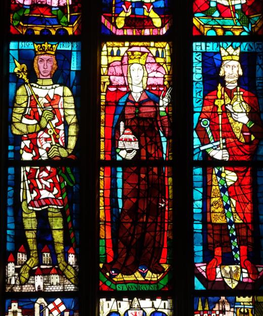 Buntglasfenster in der Kathedrale von Notre-Dame de Luxembourg - Glasfenster der großherzoglichen Galerie (Künstler: Josef Oberberberger / Franz Braunmiller - 1936)