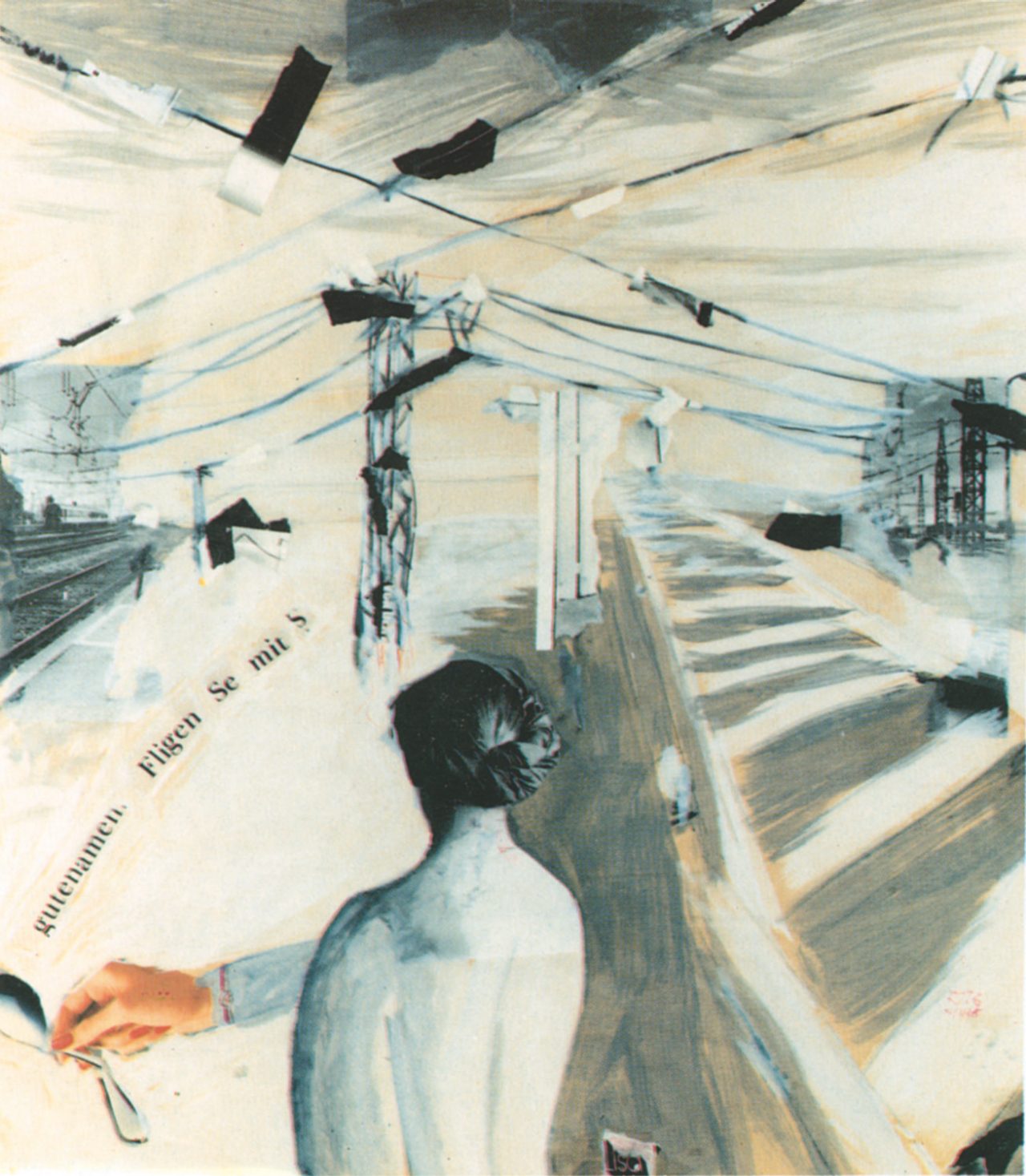 Collage und Gouache