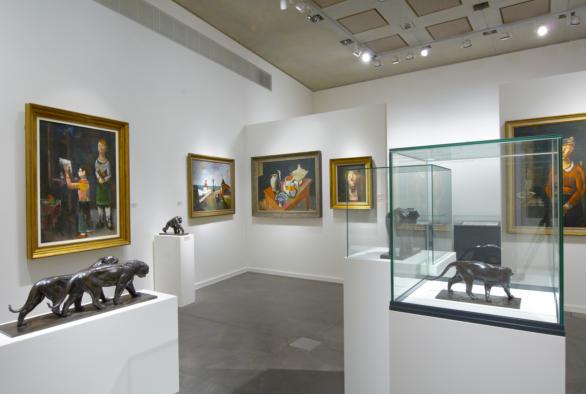 Ansicht der Ausstellung im Nationalmuseum für Archäologie, Geschichte und Kunst Luxemburg