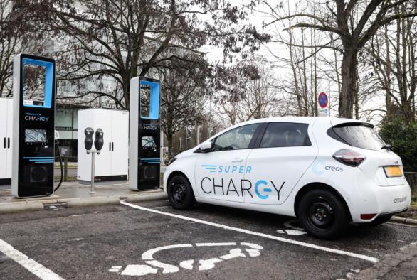 Les deux premières bornes SuperChargy ont vu le jour en 2021 au parking de l'Université du Luxembourg - Campus de Kirchberg.