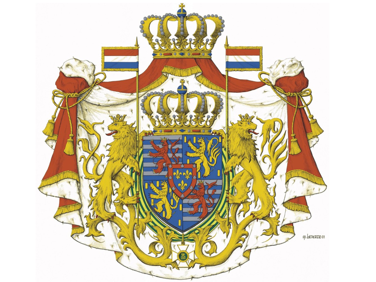 Großes Wappen des Großherzogs