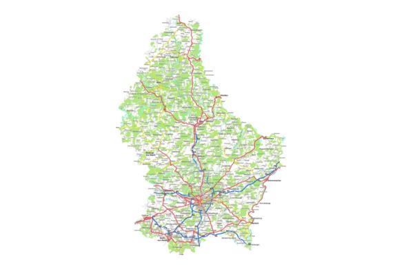 Custom maps of Luxembourg on Geoportail.lu
