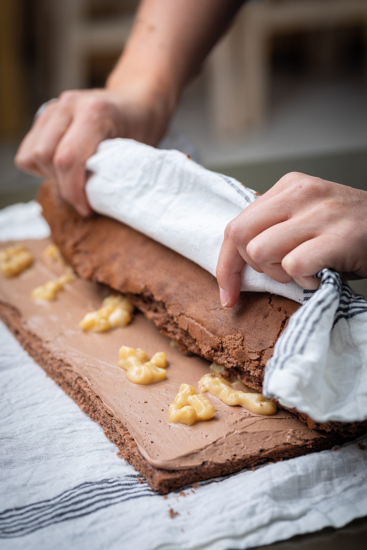 Vegan yule log