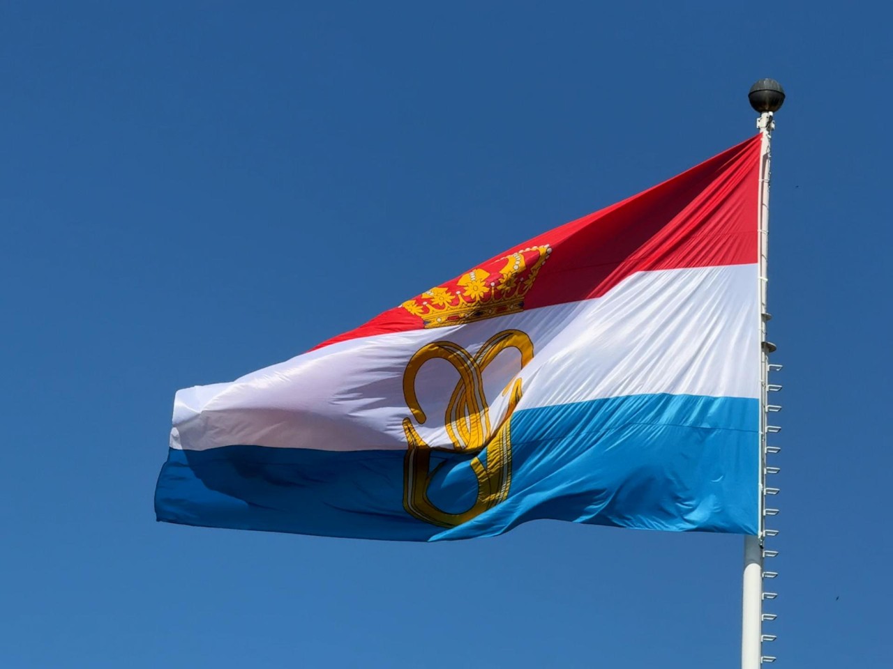 Flag bearing the monogram of HRH the Grand Duke