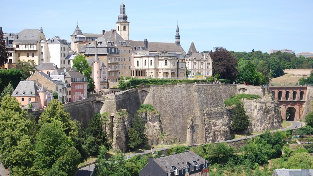 View of the fortifications of the City of Luxembourg