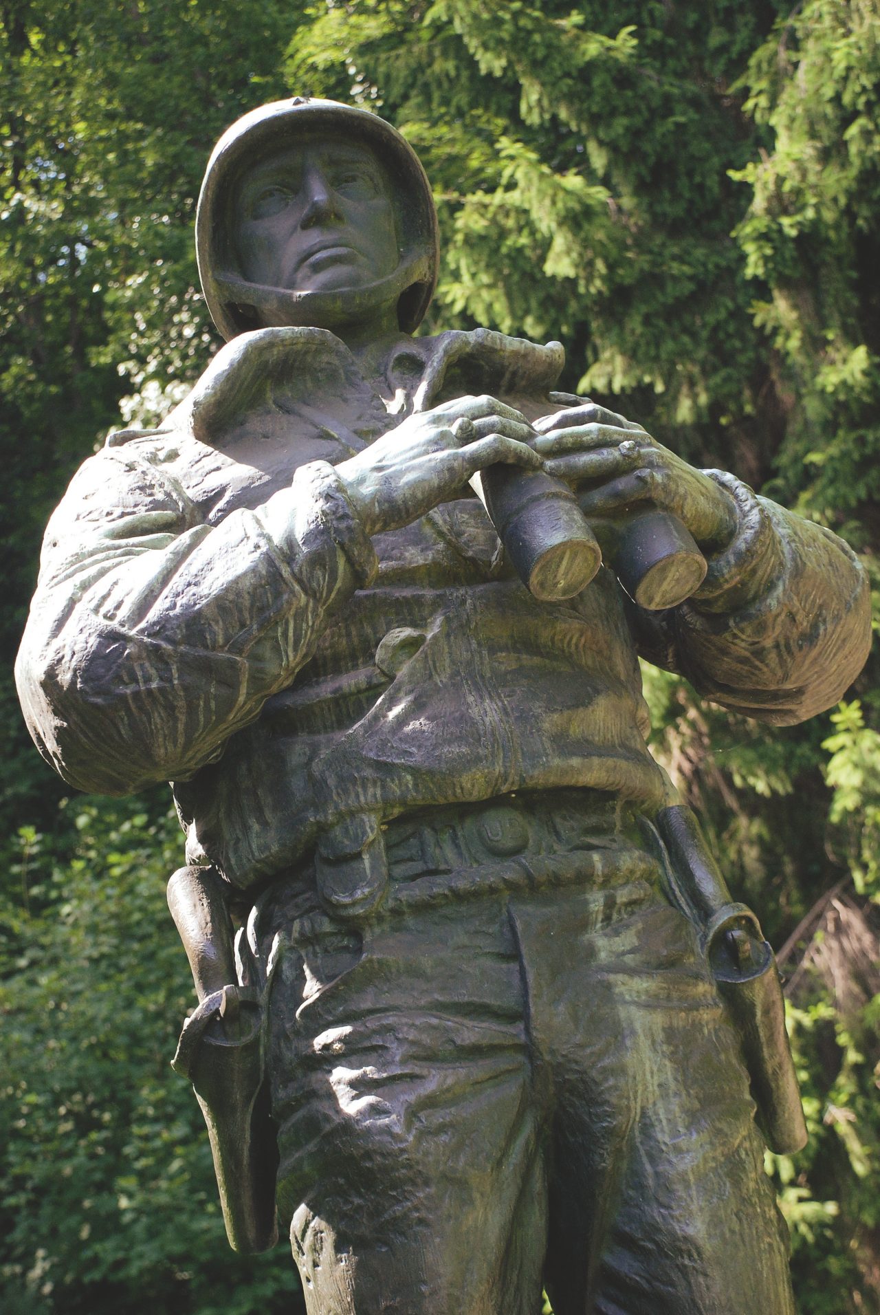 Statue of US general George S. Patton in Ettelbruck.