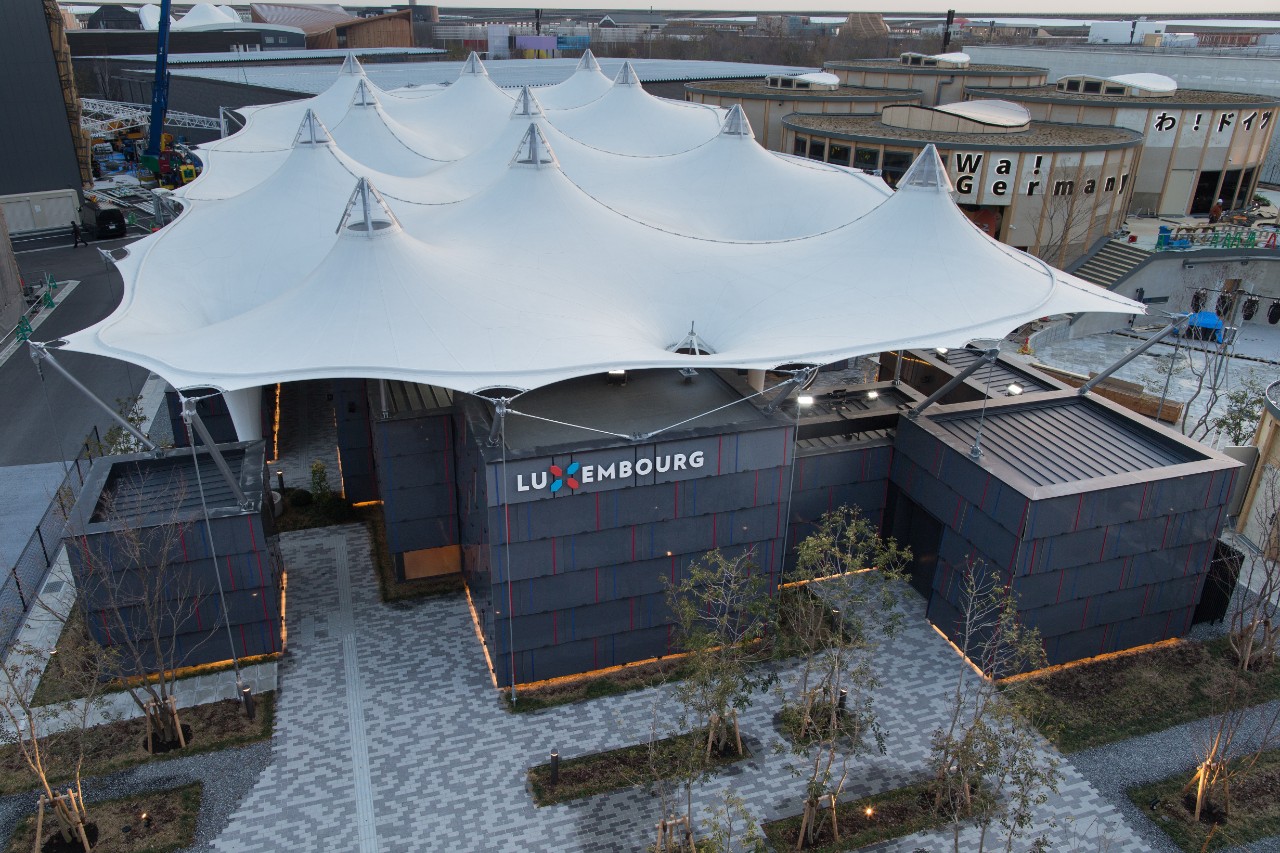 The pavilion's impressive architecture is not only aesthetic and innovative, it is also sustainable!
