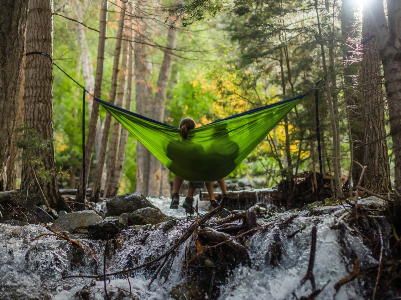 Image - Relaxing on a river