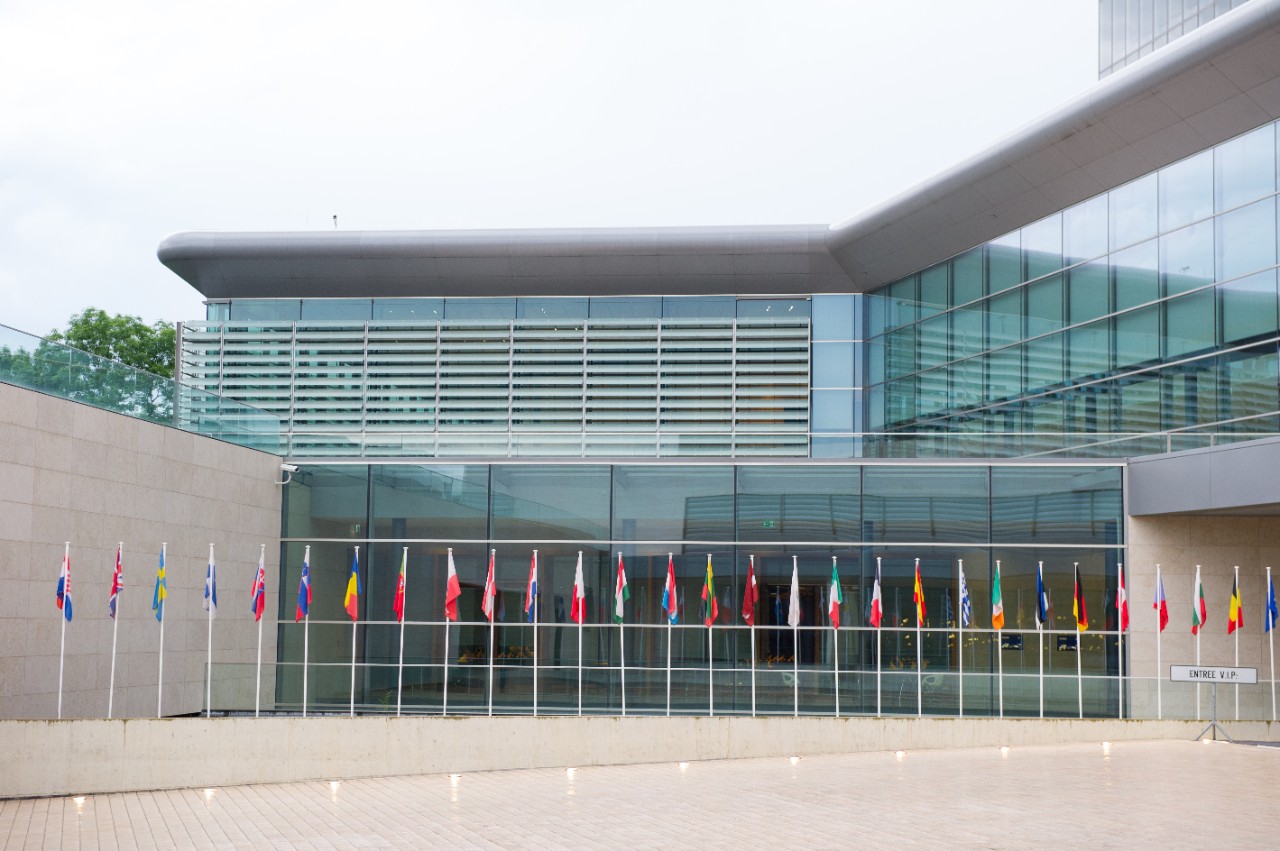 European Convention Center Luxembourg (ECCL) à Luxembourg-Kirchberg; architecture: SCHEMEL WIRTZ ARCHITECTES ASSOCIES