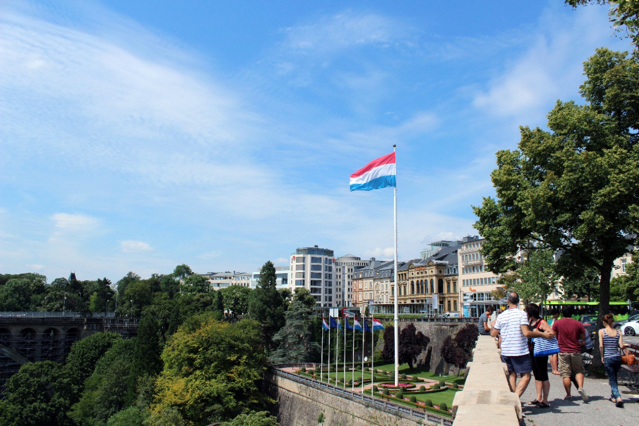 Luxembourg-Ville — anciennes fortifications et centre-ville
