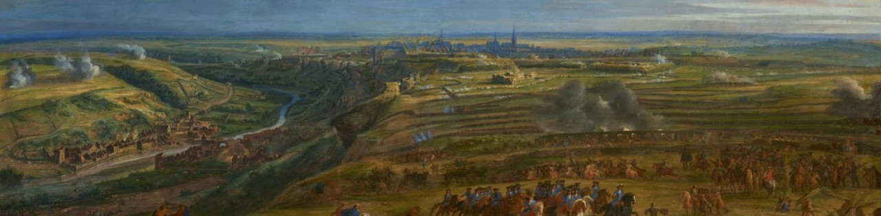 Tableau "Siège de la forteresse de Luxembourg" (1684) par le peintre Jean-Baptiste Martin (1659-1735)