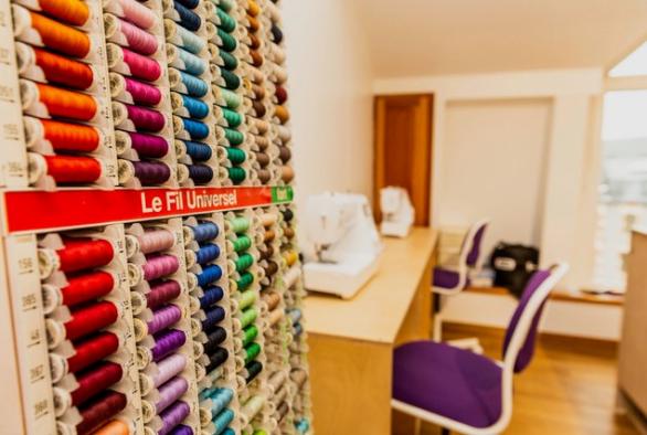 L'atelier de couture d'Anne Bauler.