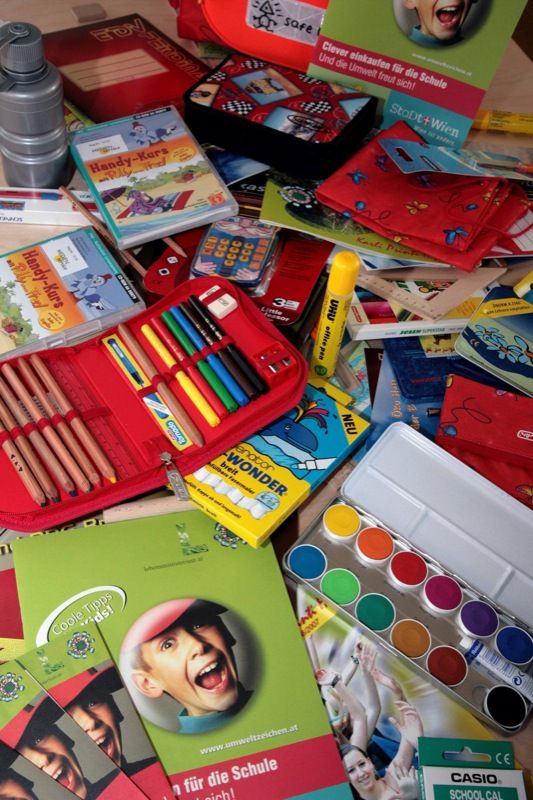 Ces fournitures scolaires ne sont pas "seulement" écologiques, elles sont aussi colorées et joyeuses.